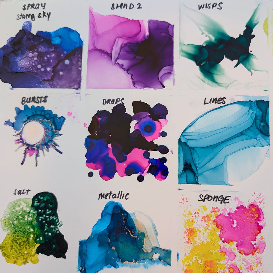 Free Digital Download: Master Alcohol Ink Art: 18 Techniques & Effects Reference Photos product image (2)