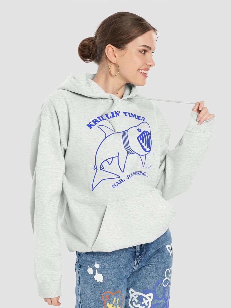 Basking Shark - Krillin' Time? Funny Shark Hoodie product image (66)