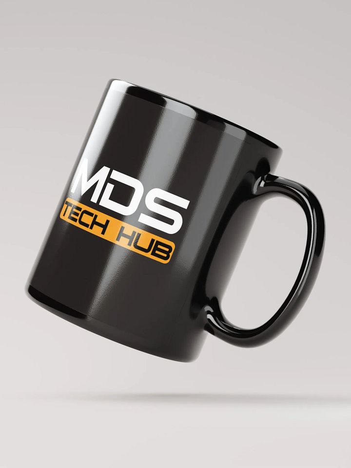 MDS TECH HUB Logo Black Glossy Mug product image (4)