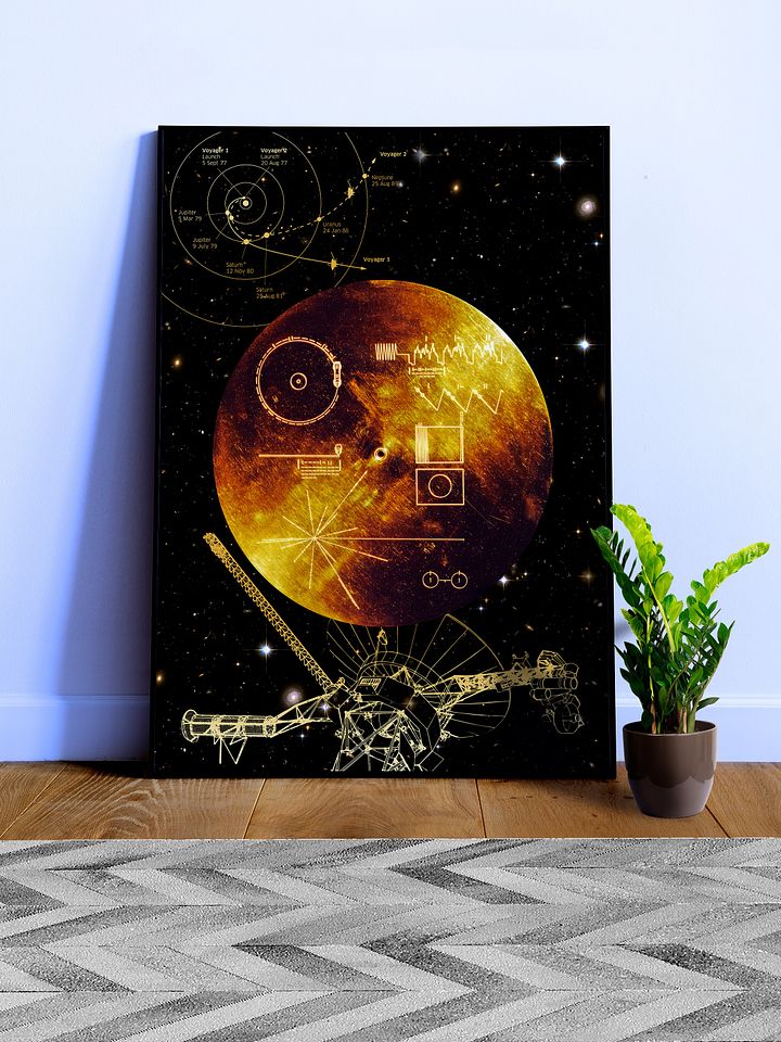 NASA Voyager 1 Golden Record — space poster, science print product image (2)