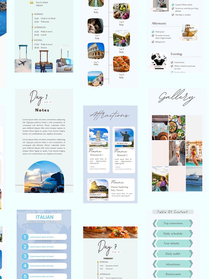 Itinéraire de Voyage Canva product image (2)