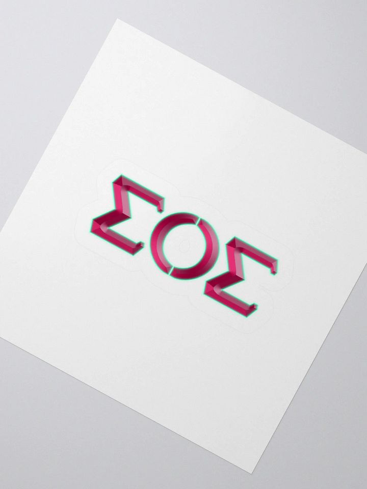 S.O.S. Red Kiss Sticker Sheet product image (6)