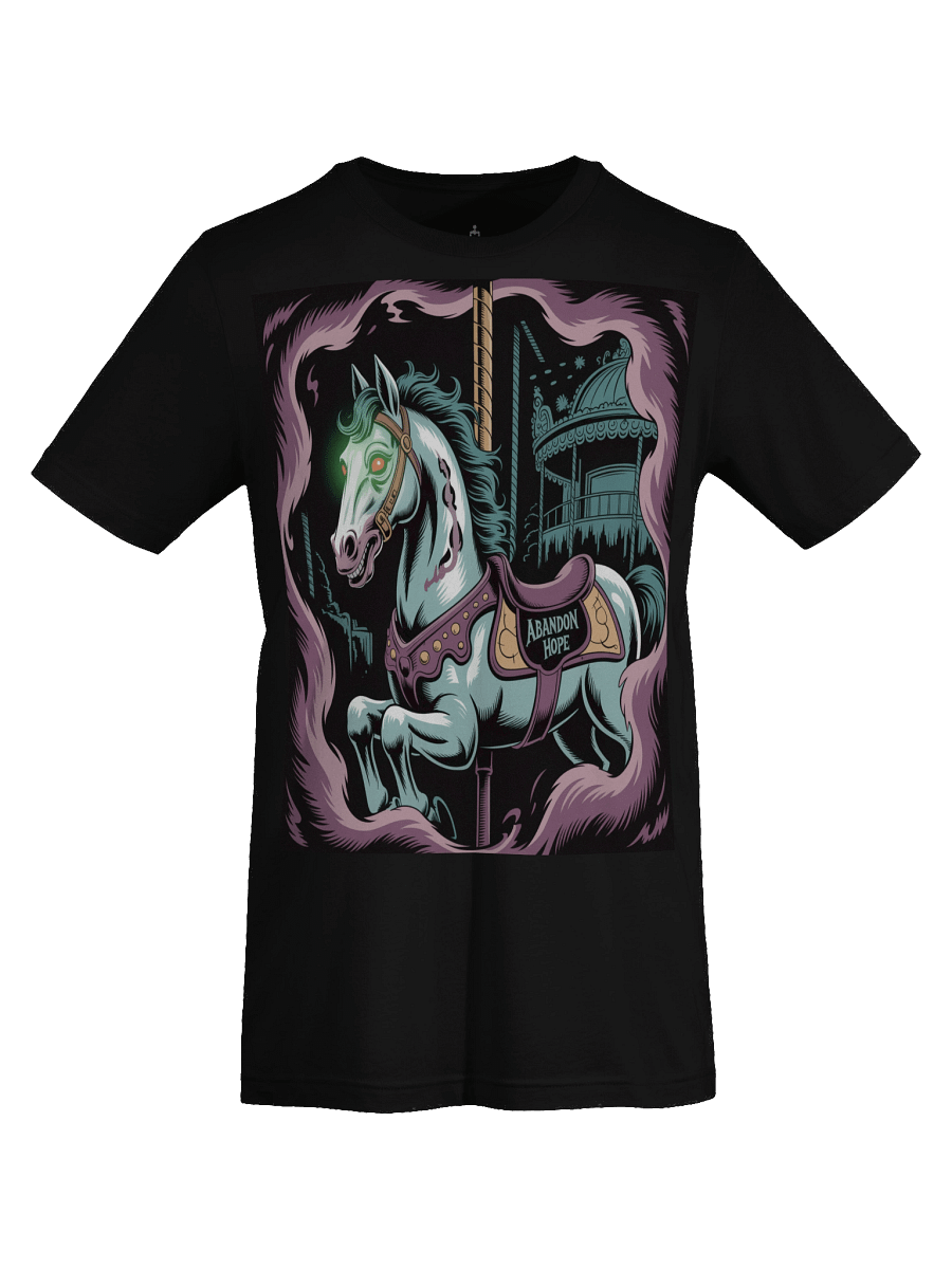 Abandon Hope Unisex Supersoft T-Shirt by Midnight Veil Designs - Gothic Black, Red & More product image (7)