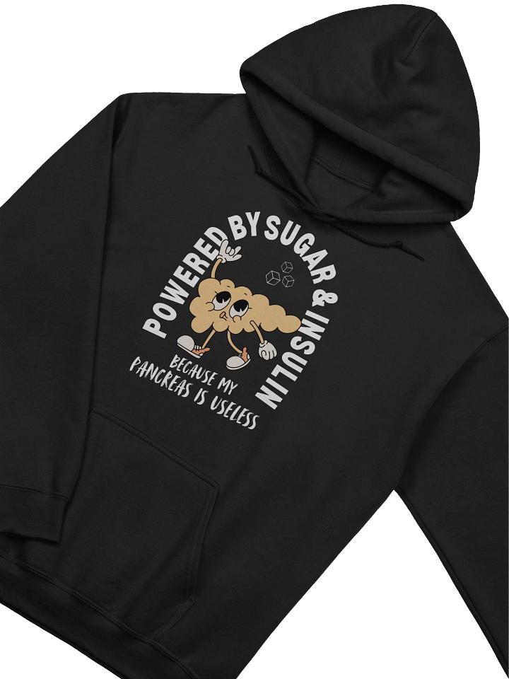 Powered By Sugar And Insulin Hoodie - Dark Color product image (2)