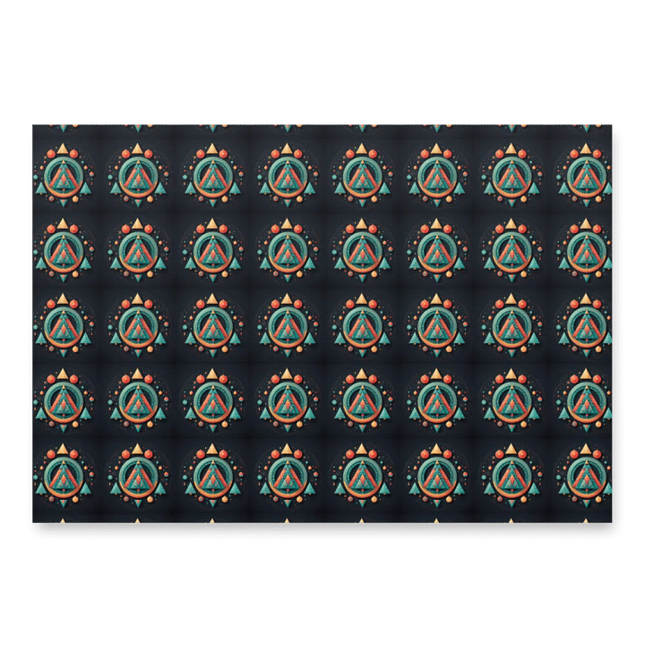 Geometric Christmas tree Wrapping Paper Sheets product image (2)