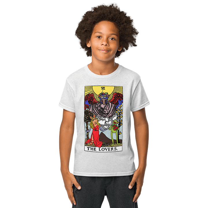 Piggy and Kermit Lovers Tarot Card Kid Shirt product image (9)