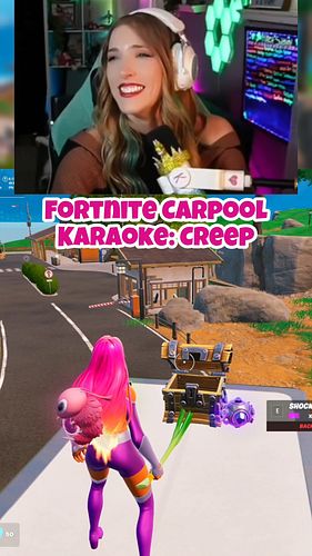 I highly recommend singing karaoke & playing Fortnite at the same time 🥰

On TikTok every time we hit our like goal we sing a...