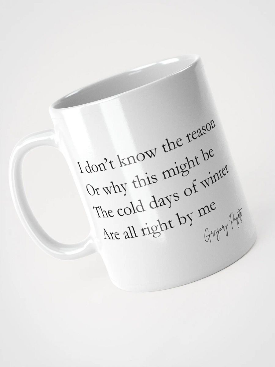 Fat Squirrel Winter Mug With "Cold Days of Winter" Poem Excerpt product image (3)