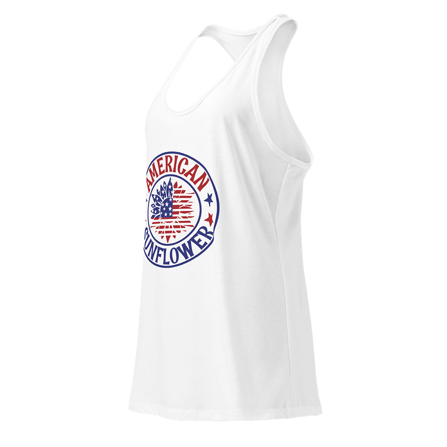 Patriotic Sunflower Racerback Tank product image (19)