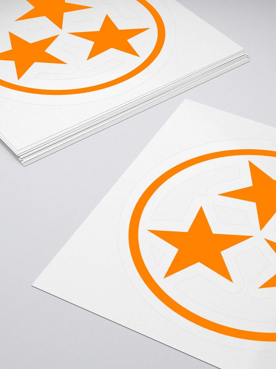 Orange Tri Star Sticker product image (10)