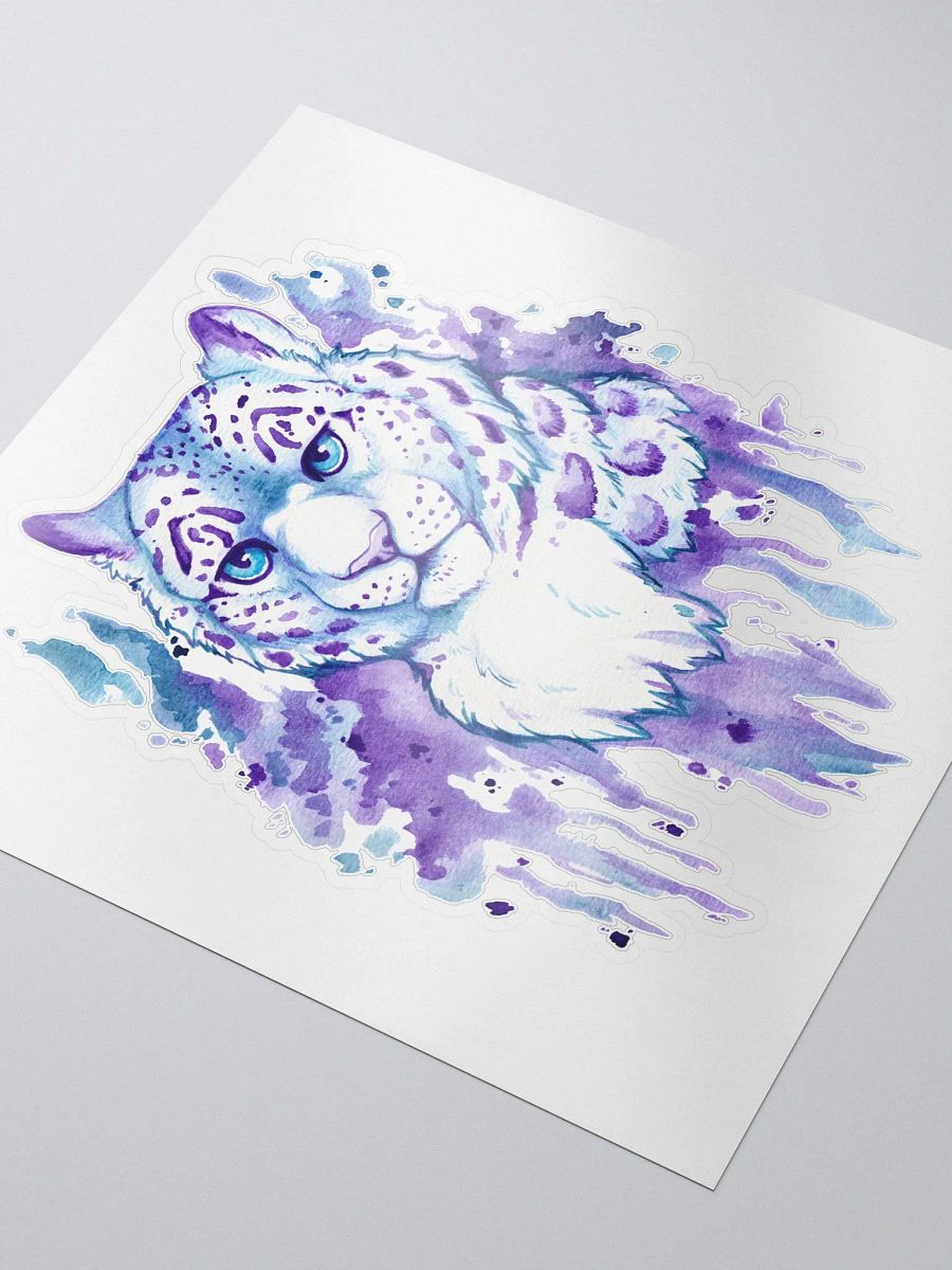 Snow Leopard Watercolor Sticker product image (4)