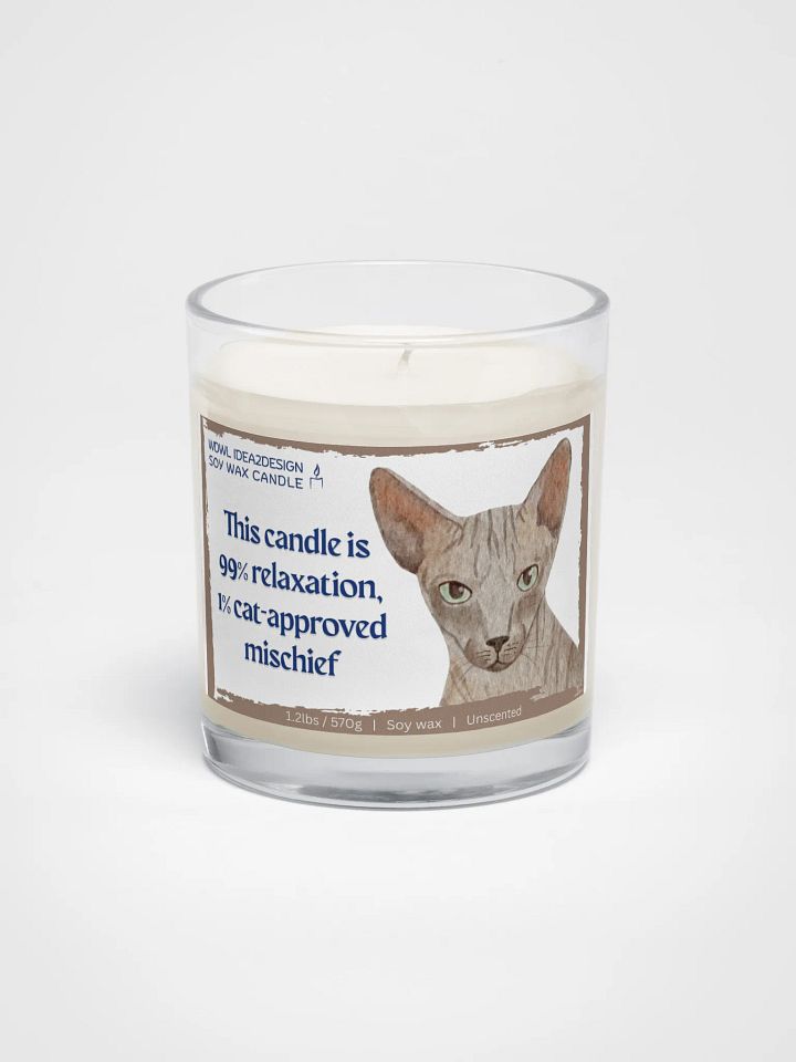 Peterbald Cat Lover Best Gift, Large Capacity, Great Value & Eco-Friendly Candle – 1.2 lbs of Pure Serenity product image (1)