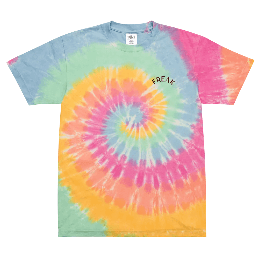 FREAK (Sherbet Pastel) - Oversized Tie-Dye T-Shirt product image (2)