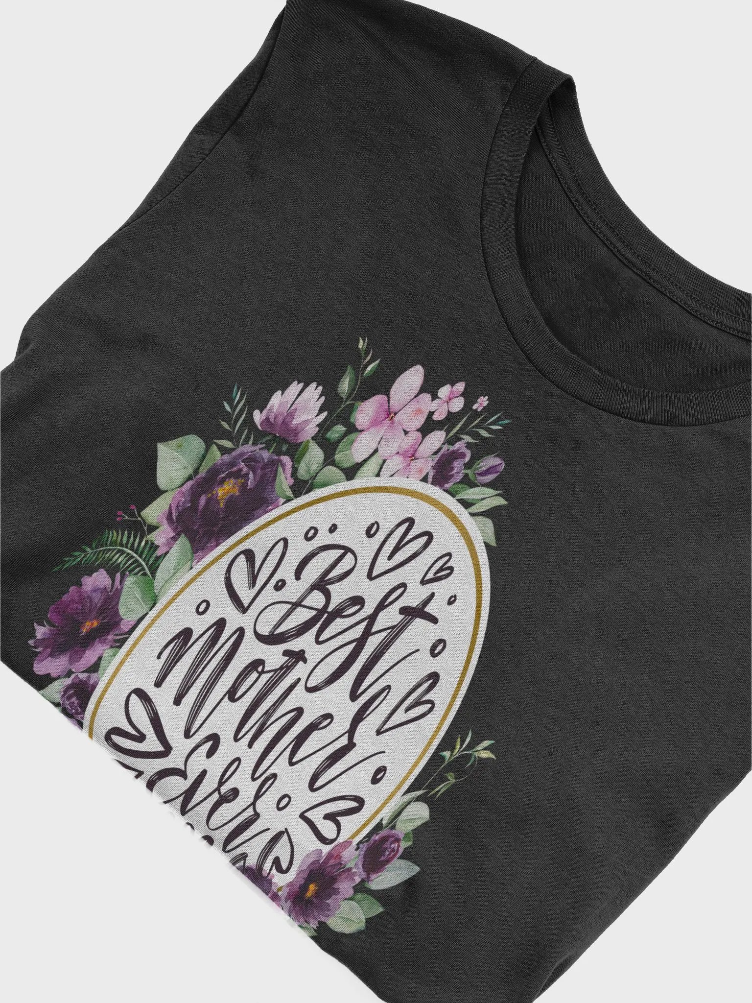 Mothers Day Floral Wreath Best Mother Ever T-Shirt product image (2)