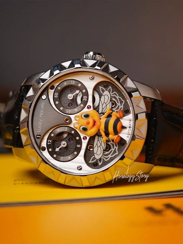 Lucky Harvey Silver Flying Bee Automatic product image (2)