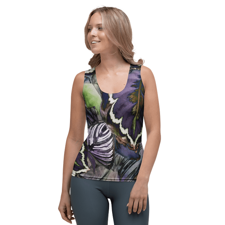 Pourple Leaves Tank Top product image (1)