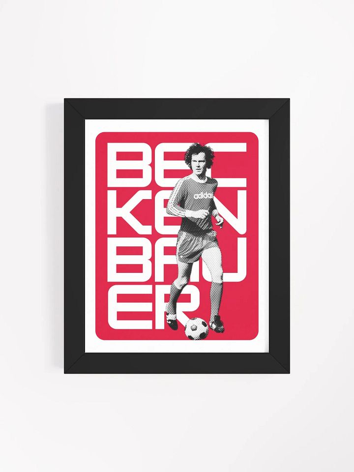 Franz Beckenbauer BW Bayern Munich Name Art Framed Print product image (2)