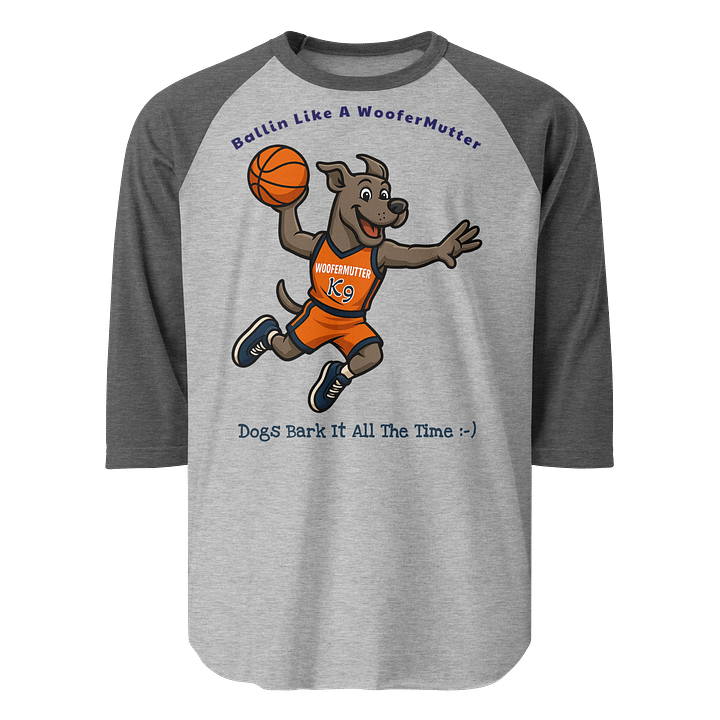 Great Dane Unisex 3/4 Sleeve Raglan Shirt product image (4)