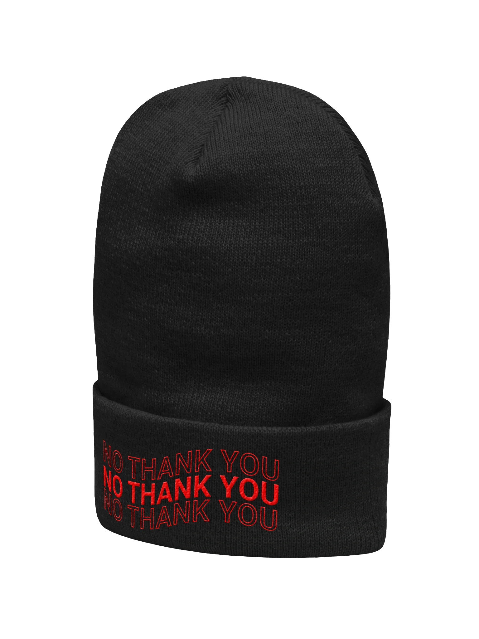 No Thank You Beanie product image (2)