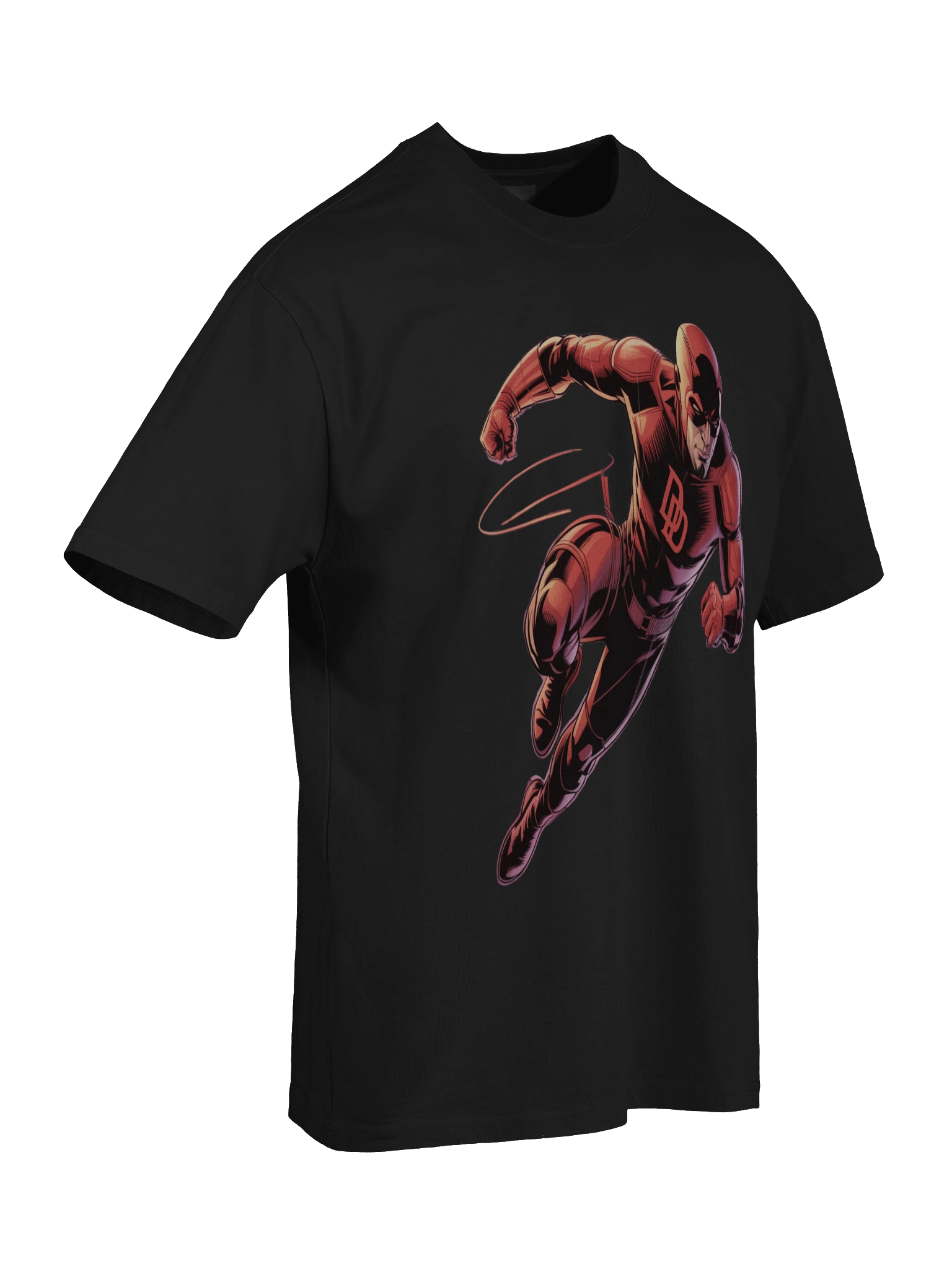 Daredevil's Shadow Leap – Premium Oversized Faded T-Shirt product image (8)