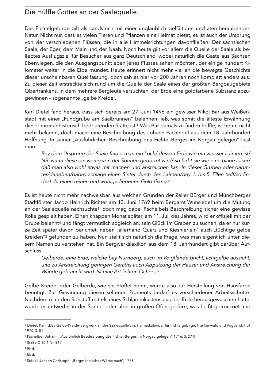 Das Bergwerk "Hülfe Gottes" an der Saalequelle product image (1)