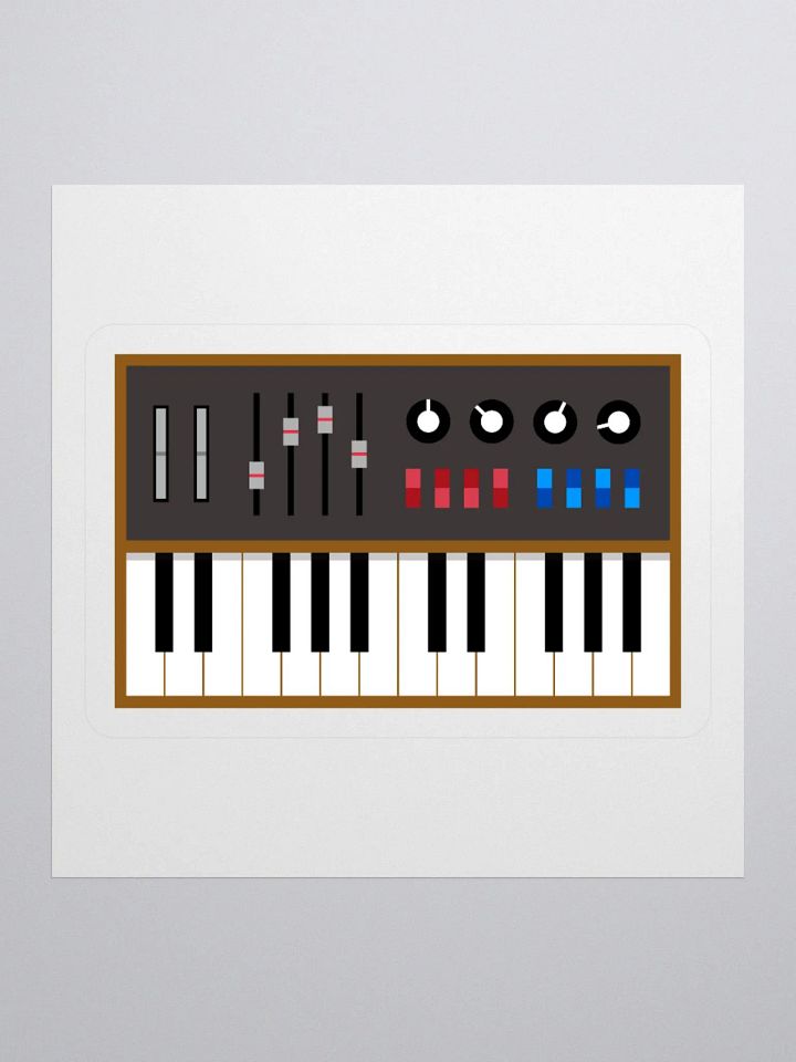Vintage Analog Synth Sticker product image (3)