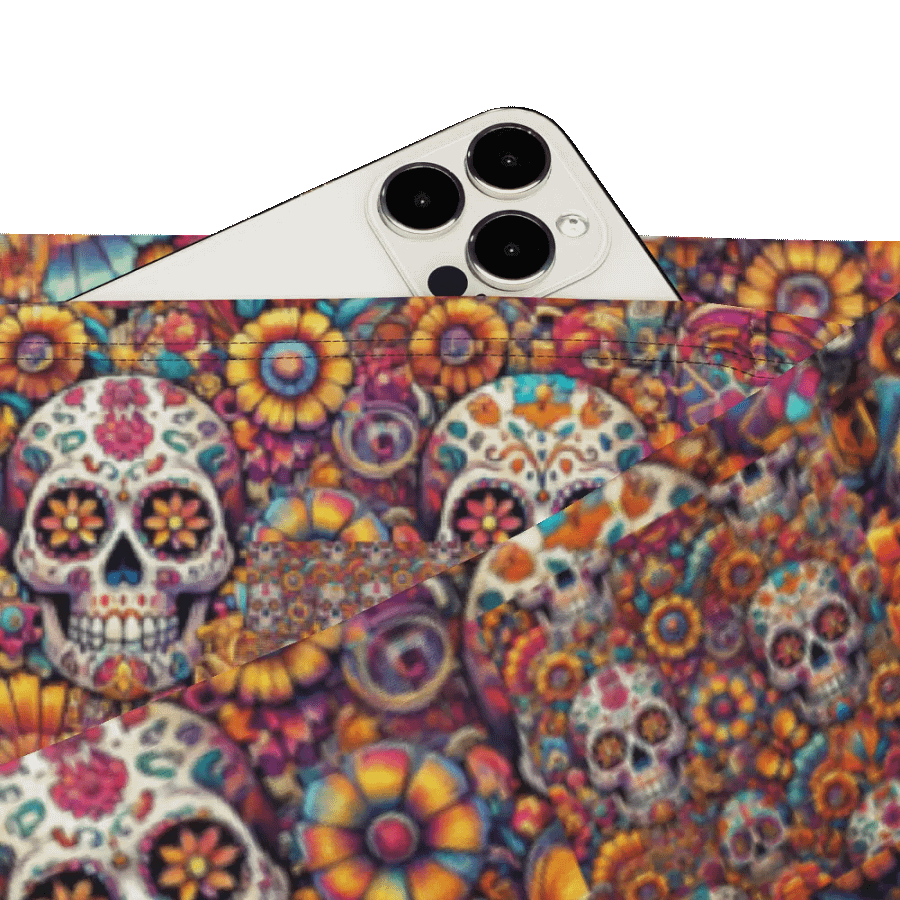 Fiesta Mexican Skulls Flare Leggings product image (6)
