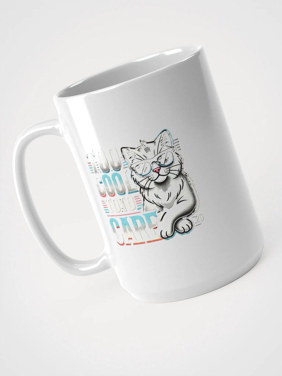 Cool Cat Attitude White Glossy Mug product image (4)
