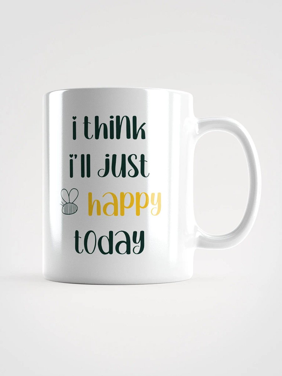 Bee Happy White Glossy Mug product image (1)
