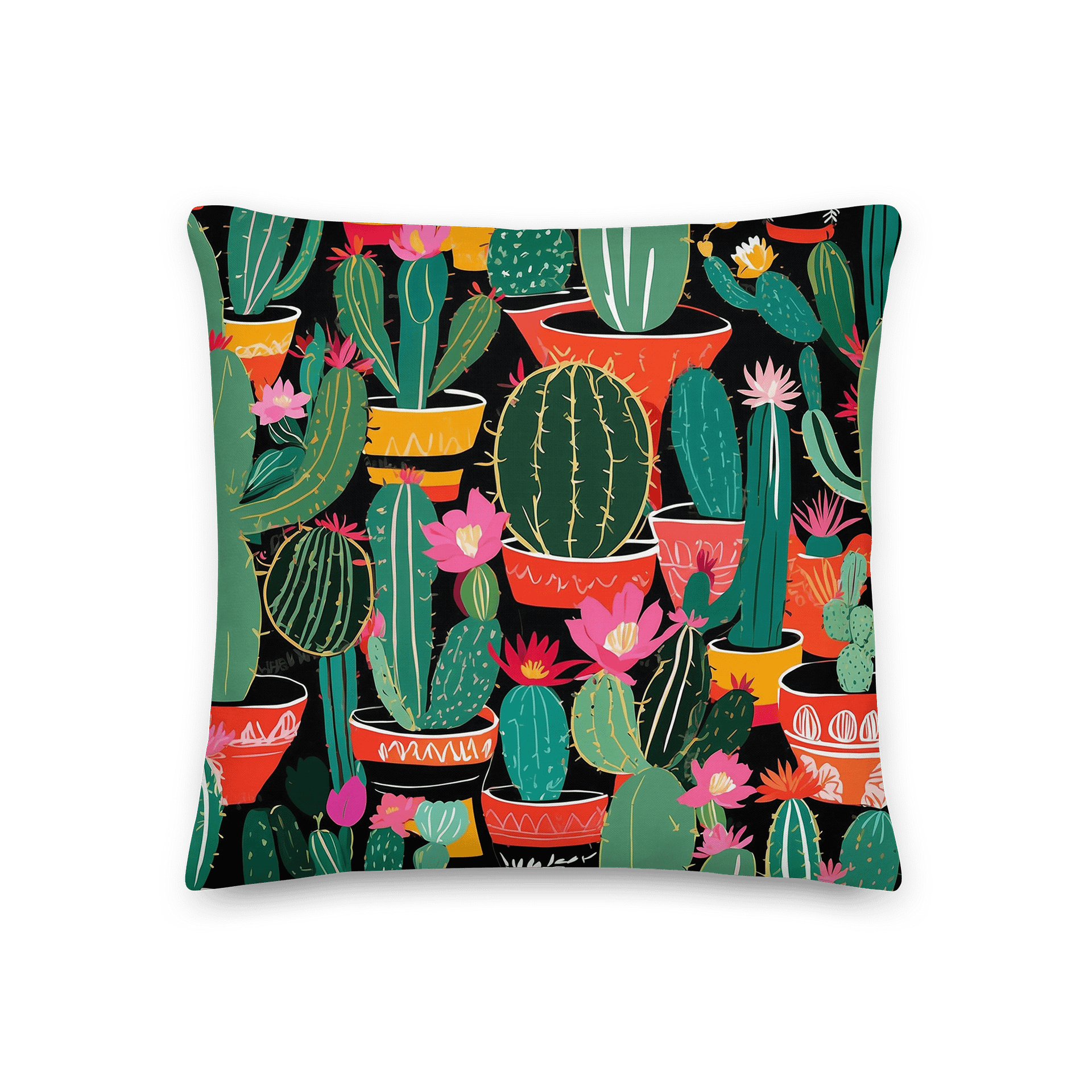 Vibrant Cacti Dreams Premium Pillow product image (3)