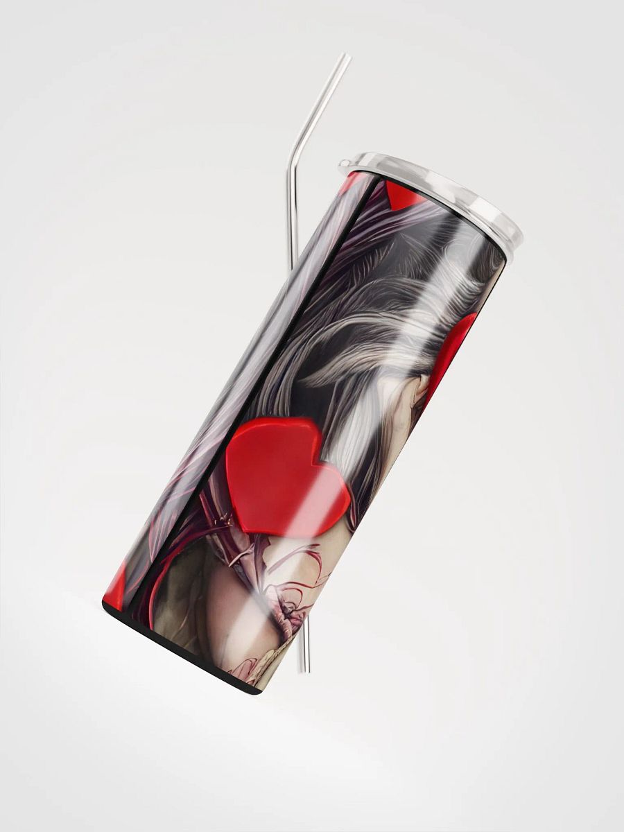 Gothic Queen of Hearts Stainless Steel Tumbler: Regal Romance product image (4)