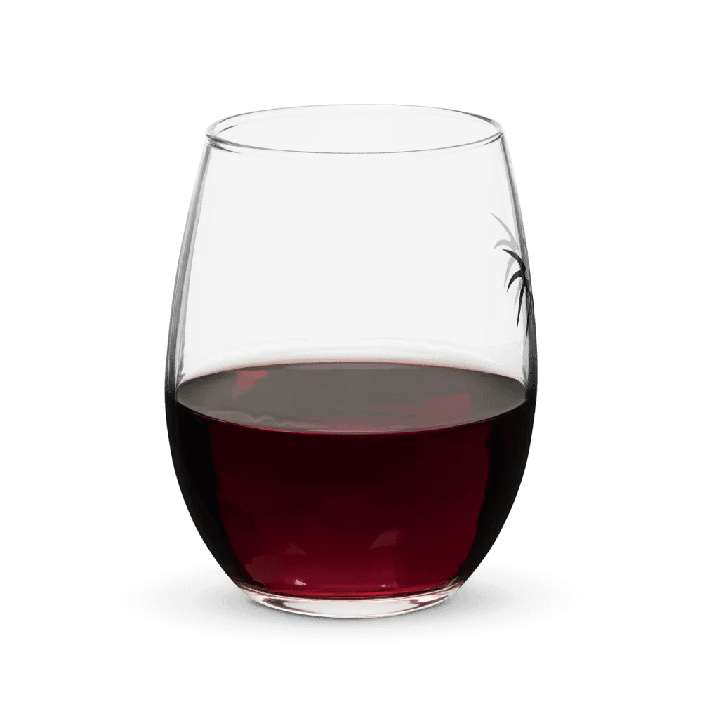 RafaZafar Logo Stemless Wineglass (blue) product image (8)