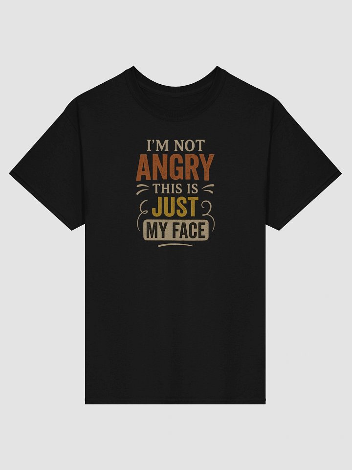 I’m Not Angry, This Is Just My Face T-Shirt – Funny Sarcastic Graphic Tee product image (37)
