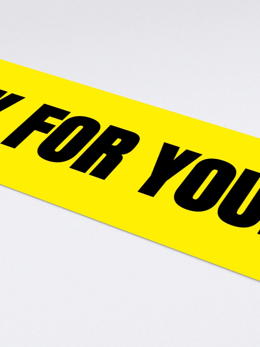 Think For Yourself - Bumper Sticker product image (4)