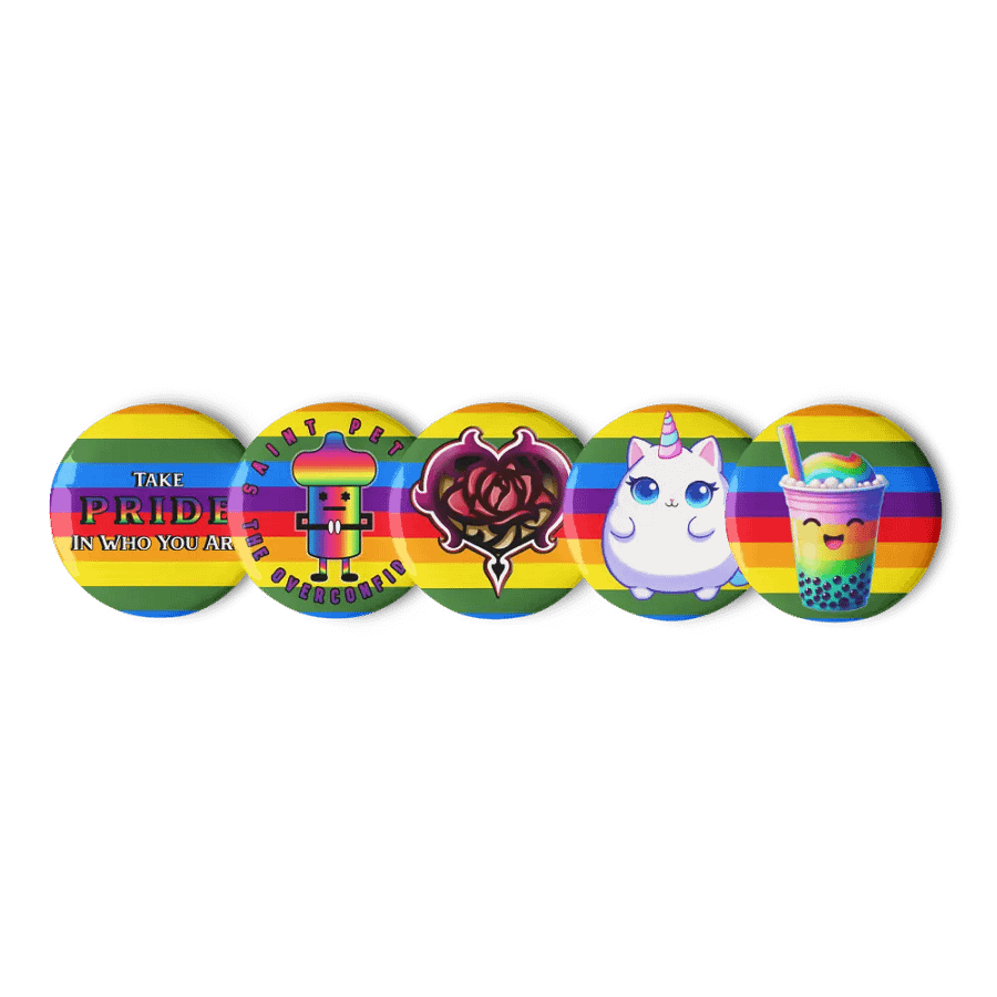 Pride Zagarose Set of Pin Buttons product image (5)