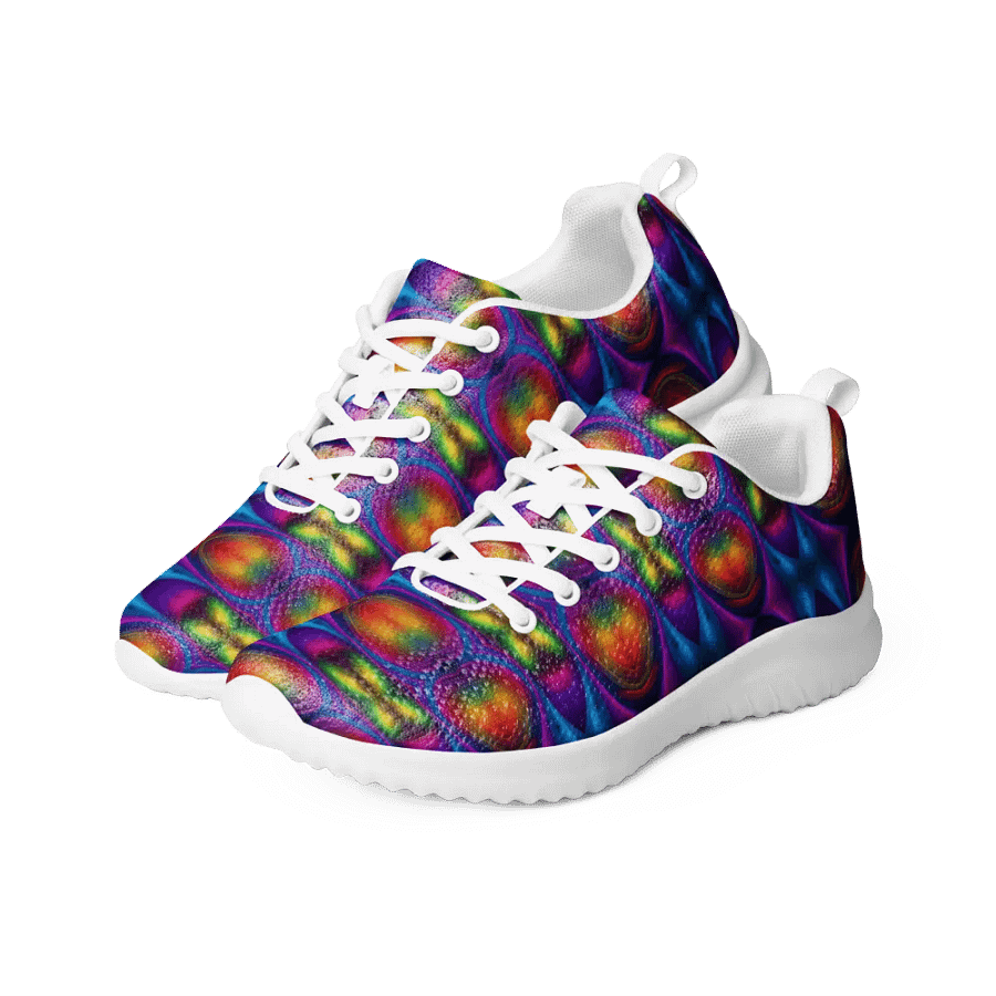 Psychedelic Canvas Women's Athletic Canvas Shoes product image (2)