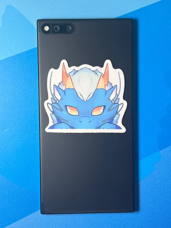 Four Symbols - Azure Dragon - Baby Peeker Sticker product image (2)
