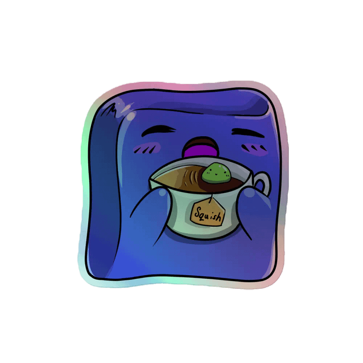 Holographic Coffee Squish Sticker product image (2)