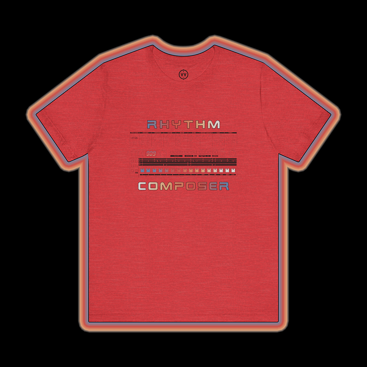 909 T-Shirt "Rhythm Composer" Roland TR-909 (Vintage Drum Machine) BLACK PRINT product image (1)