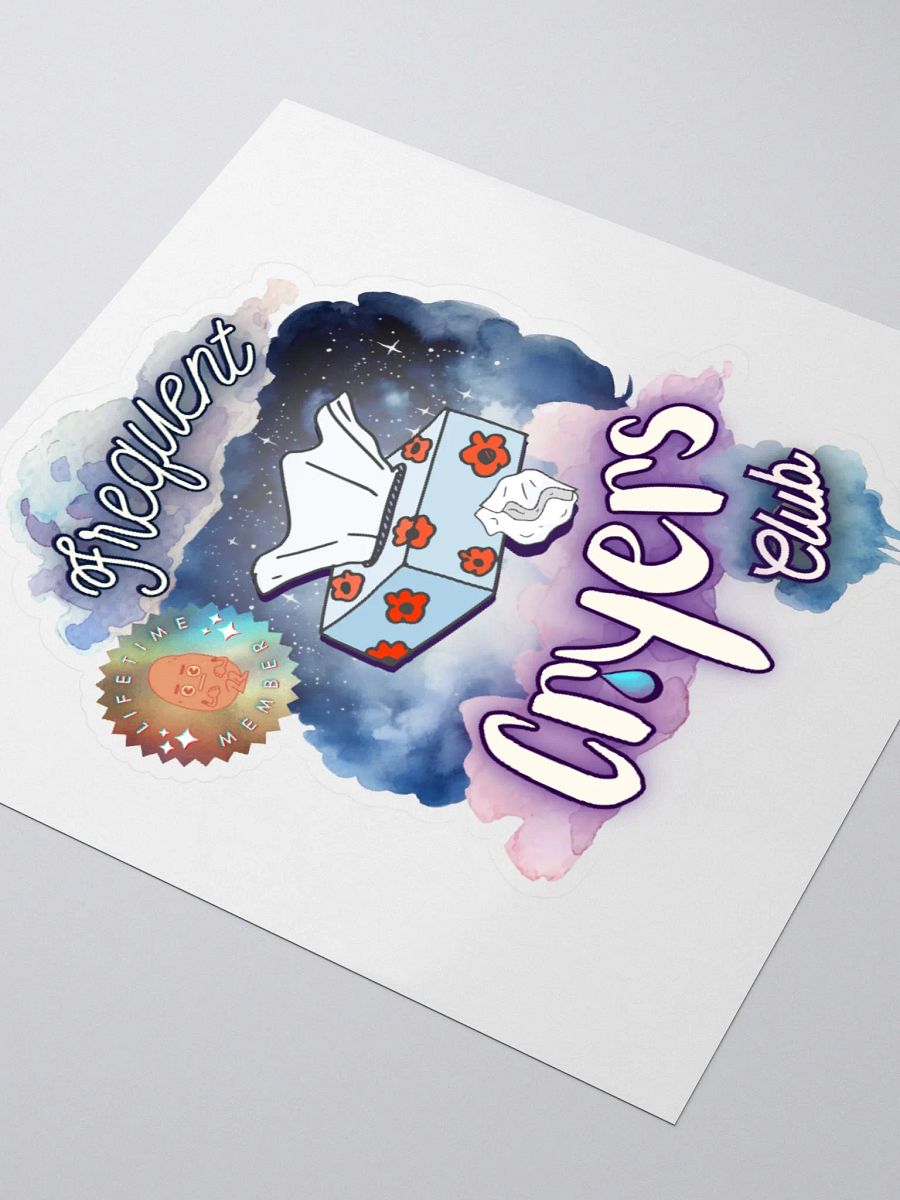 FREQUENT CRYERS CLUB kiss-cut sticker product image (3)