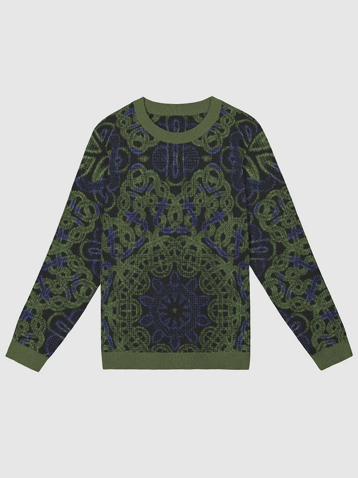 Blue Green Celtic Kaleidoscope Sweater product image (2)