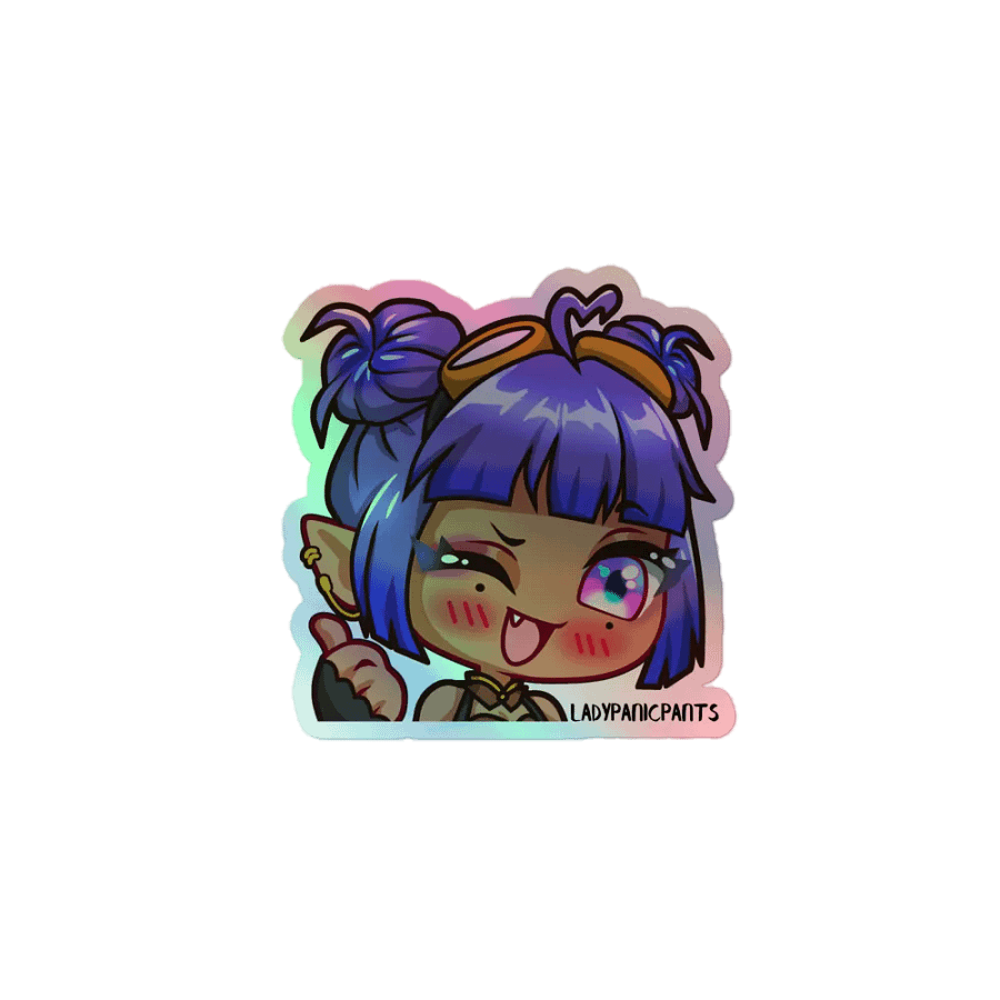 Chibi Lola Thumbs-Up Holographic Sticker Set product image (1)