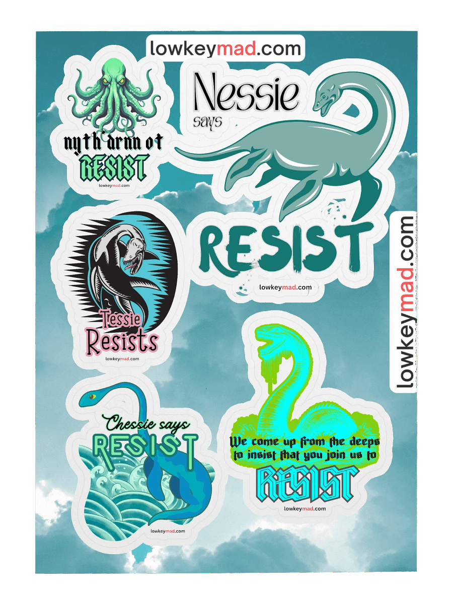 All the Nessies Resist Sticker Sheet product image (3)