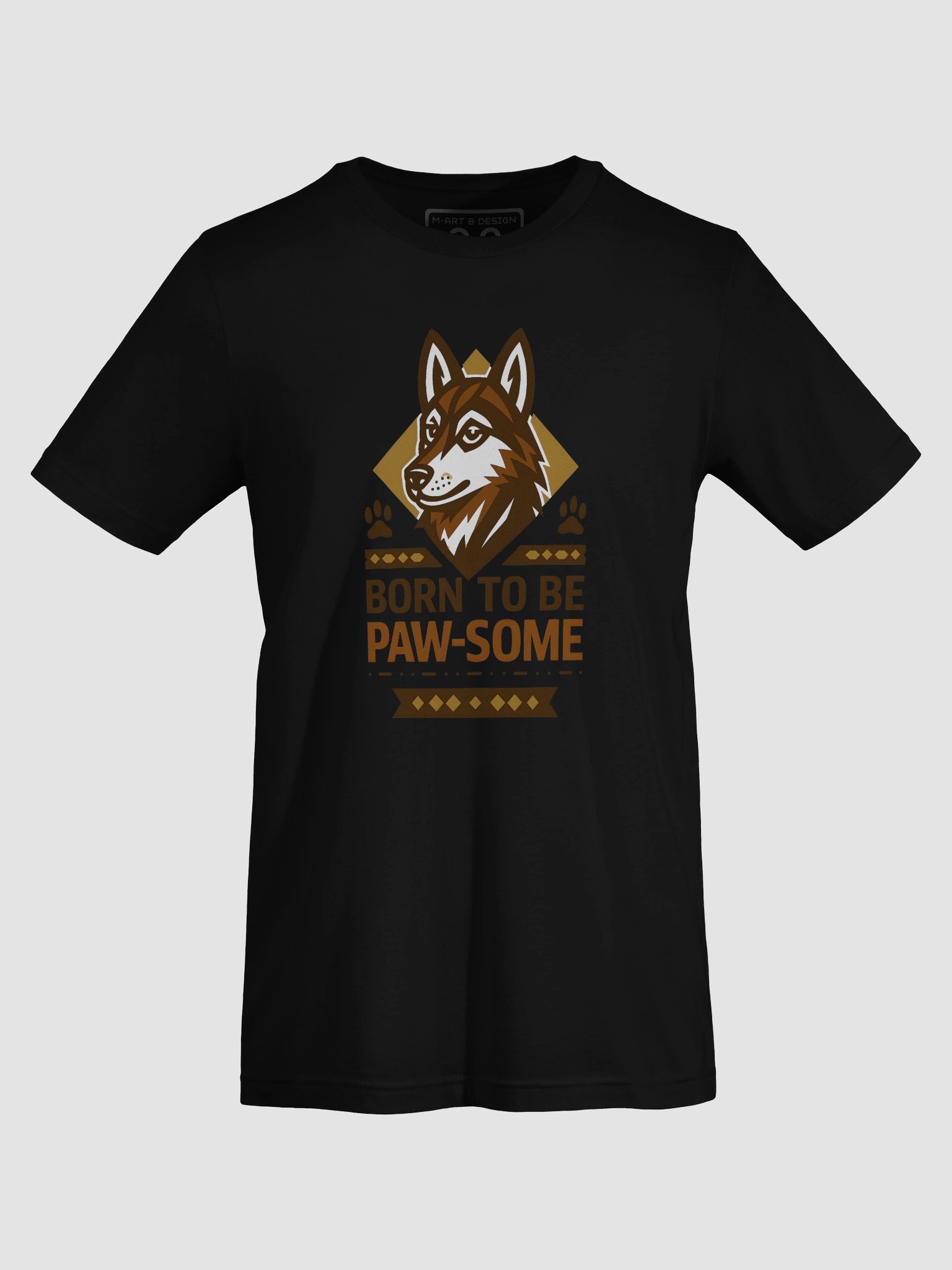 “Born to Be Paw-some” Tribal Edition - T-Shirt product image (56)
