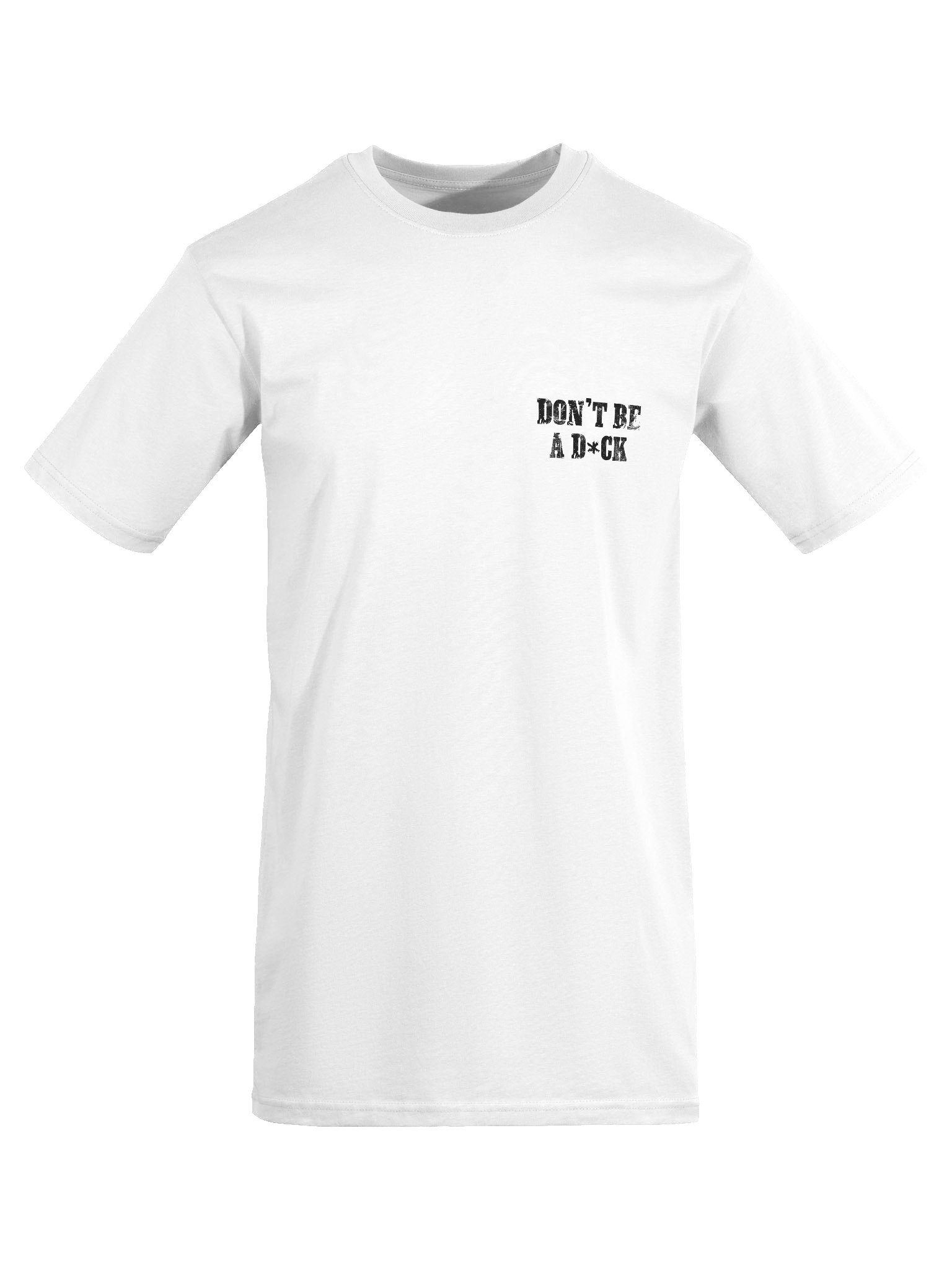 Don't Be A D*ck White Tee product image (1)