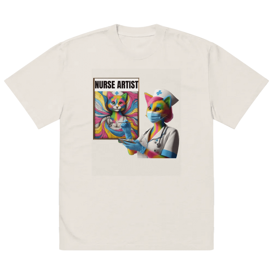 Rainbow Nurse Artist Faded T-Shirt product image (17)