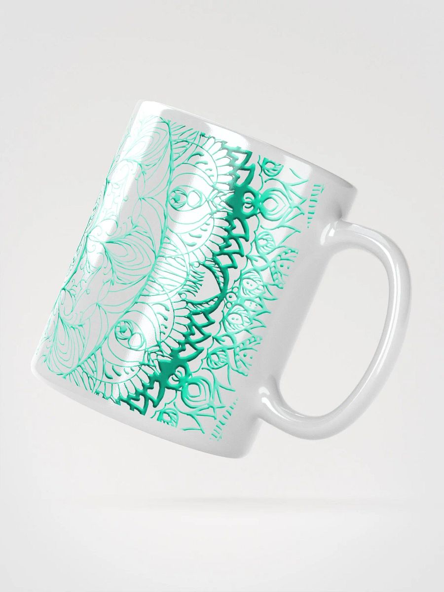 Symmetrical Aqua Mandala Mug product image (3)