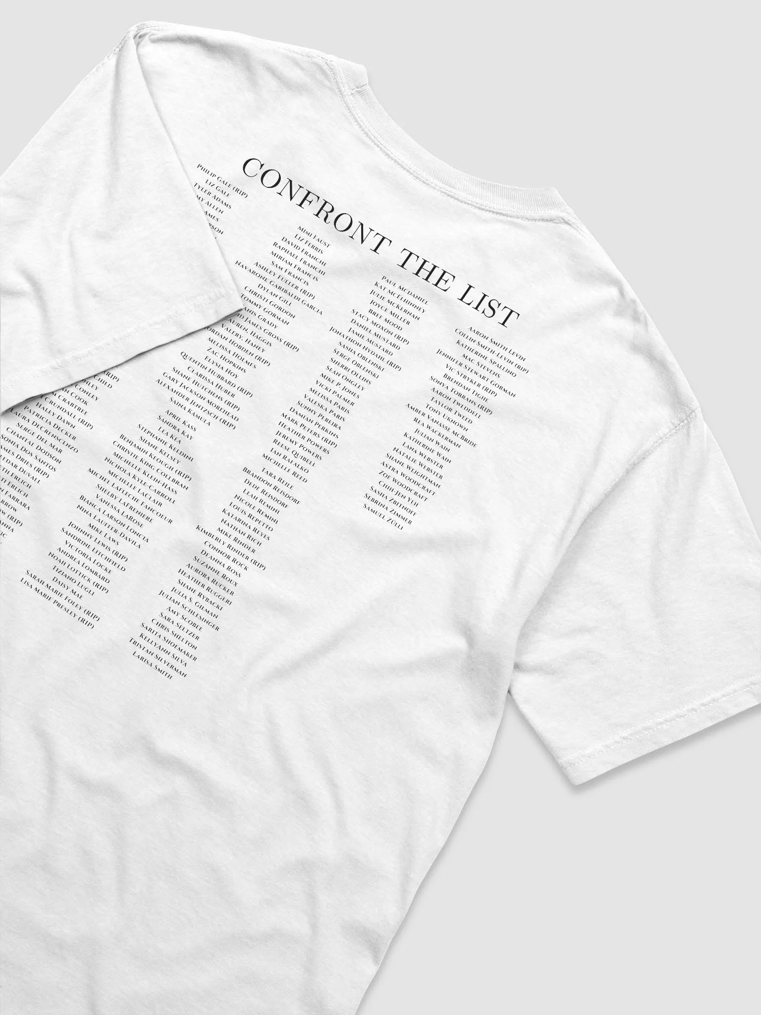 Confront the List SOS T-shirt product image (63)