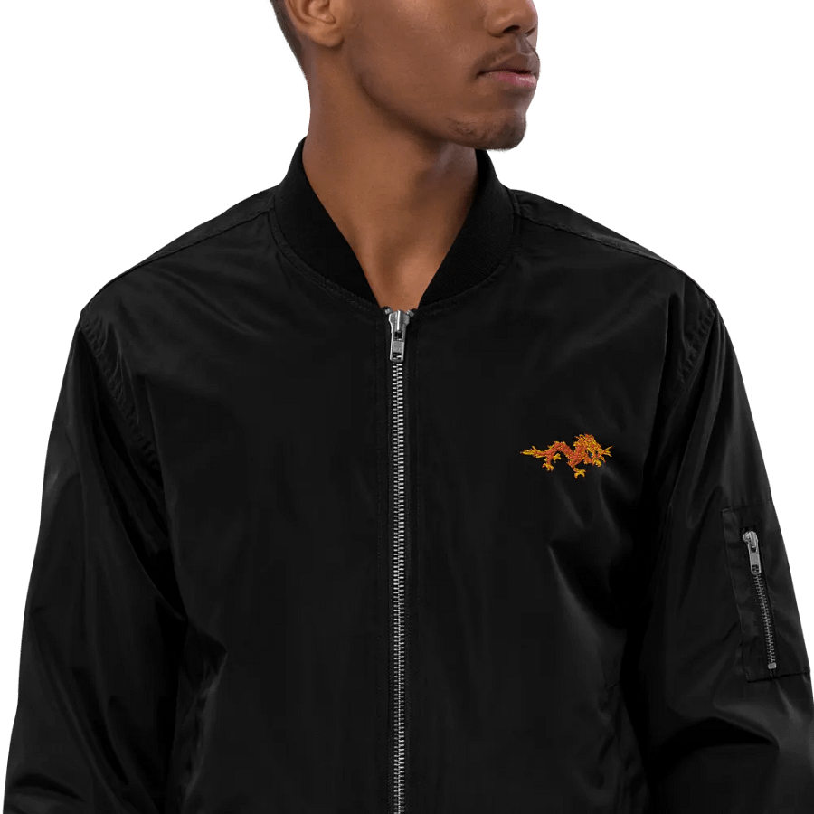 "Dragon" Embroidered Recycled Bomber Jacket product image (3)