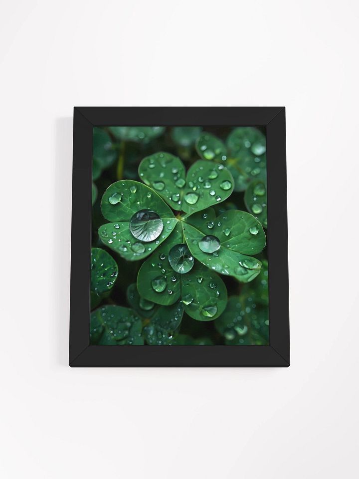 Dew-Kissed Clover Framed Poster product image (2)